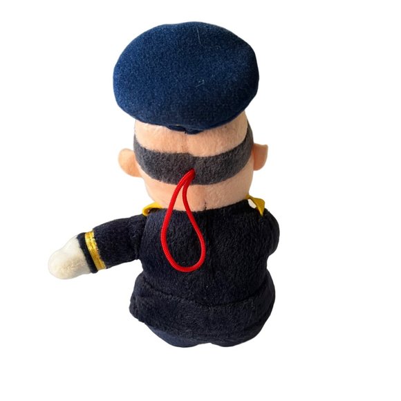 Stuffins Traffic Cop Frosty the Snowman Plush 1999 7" Crossing Guard Stuffed Toy - Picture 4 of 7